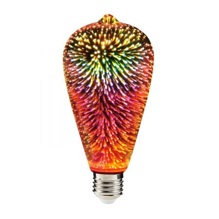 Filament LED-lamp E27 3,5 Watt - ST64 3D Color Filament LED-lamp E27 3,5 Watt - ST64 3D Color